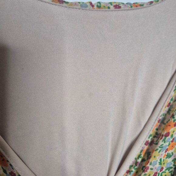 Sweet Storm Floral High Low Dress - Multicolor Y2K 70s Boho Size Medium - Picture 5 of 5